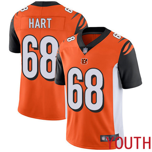 Cincinnati Bengals Limited Orange Youth Bobby Hart Alternate Jersey NFL Footballl 68 Vapor Untouchable